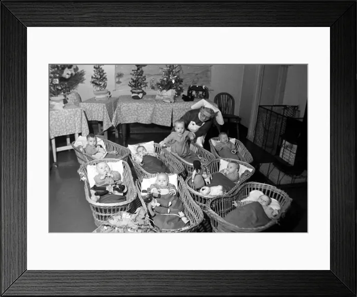 Framed Print : Creche at Holloway Prison December 1951 Local Caption Framed Print : Creche at Holloway Prison December 1951 Local Caption