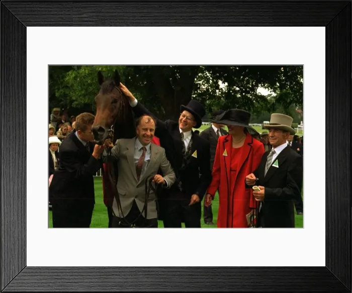 Framed Print : Aidan O Brien Trainer with jockey Christy Roche and Harbour Master who won the Coventry Framed Print : Aidan O Brien Trainer with jockey Christy Roche and Harbour Master who won the Coventry