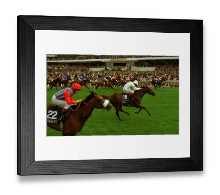 Framed Print : Fly To The Stars and jockey Olivier Peslier wins the Britannia Handicap from Komi with Framed Print : Fly To The Stars and jockey Olivier Peslier wins the Britannia Handicap from Komi with
