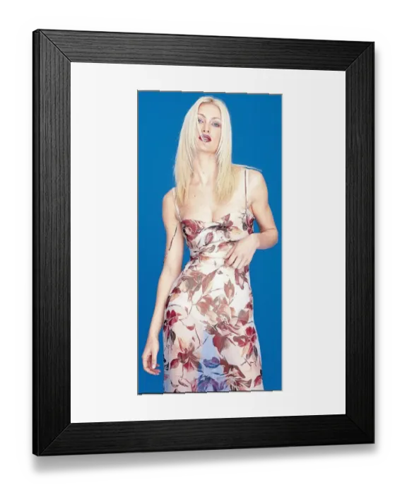 Framed Print : Caprice Bourret Glamour Model at the Clothes Show Live at the NEC