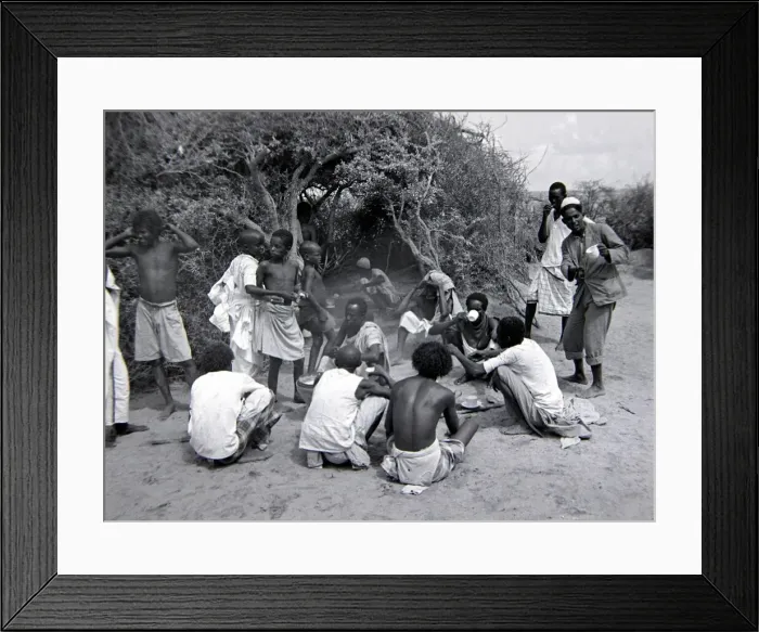 Framed Print : Local men and boys of Somaliland Circa 1935 Framed Print : Local men and boys of Somaliland Circa 1935