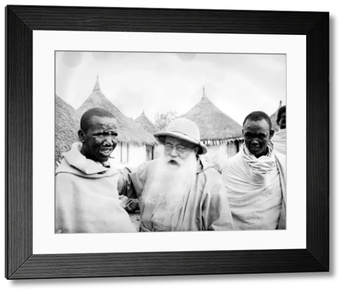 Framed Print : Local men of Abyssinia Circa 1935 War Conflict Military men