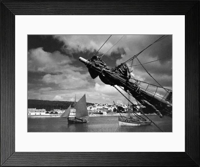 Framed Print : Brittany - Ships circa 1955