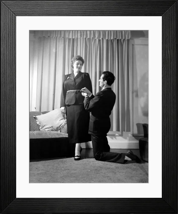 Framed Print : Annie Shelton Singer and Fiance Dan Reid 1955 circa Framed Print : Annie Shelton Singer and Fiance Dan Reid 1955 circa