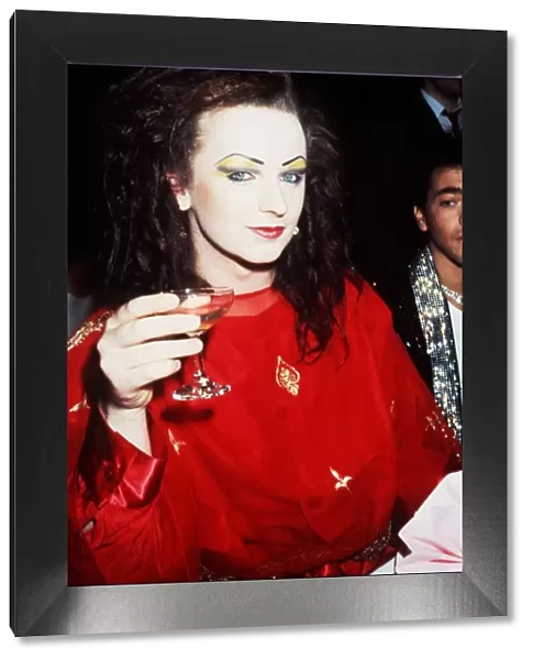 Boy George Pop Singer at the Rock and Pop Awards in 1984