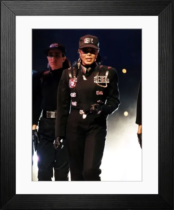 Framed Print : Janet Jackson Pop Singer in Concert circa 1995 Framed Print : Janet Jackson Pop Singer in Concert circa 1995
