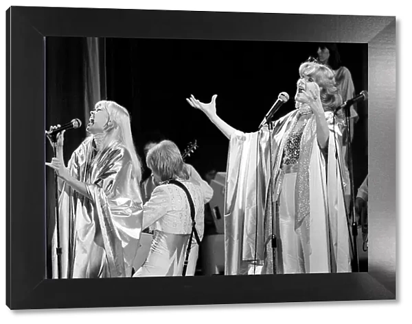 Abba Swedish Pop band November 1979 On stage at Wembley Arena