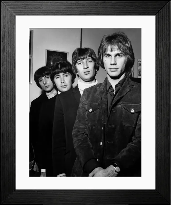 Framed Print : British Sixties pop group The Troggs in profile 1967