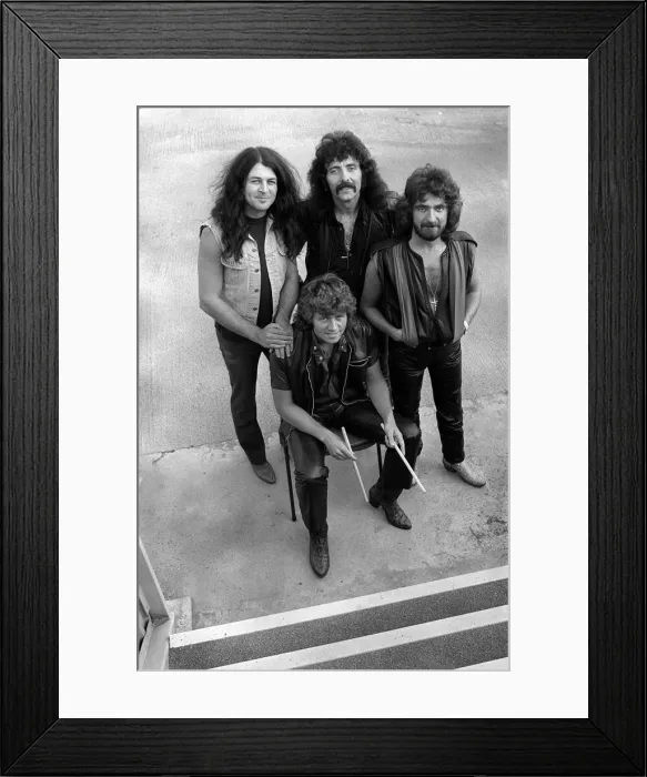 Framed Print : Black Sabbath - Rock Group - August 1983 Framed Print : Black Sabbath - Rock Group - August 1983