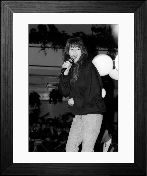 Framed Print : Tiffany Jan 1988 Pop star performed at Trocadero, 21st January 1988 Framed Print : Tiffany Jan 1988 Pop star performed at Trocadero, 21st January 1988