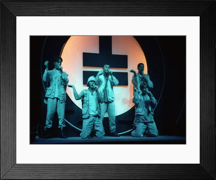 Framed Print : Take That November 1993 Performing in Concert in Bournemouth Framed Print : Take That November 1993 Performing in Concert in Bournemouth