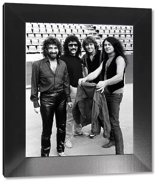 Ian Gillan singer with Black Sabbath pop rock group in 1983