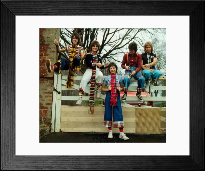 Framed Print : Bay City Rollers Scottish pop group April 1976