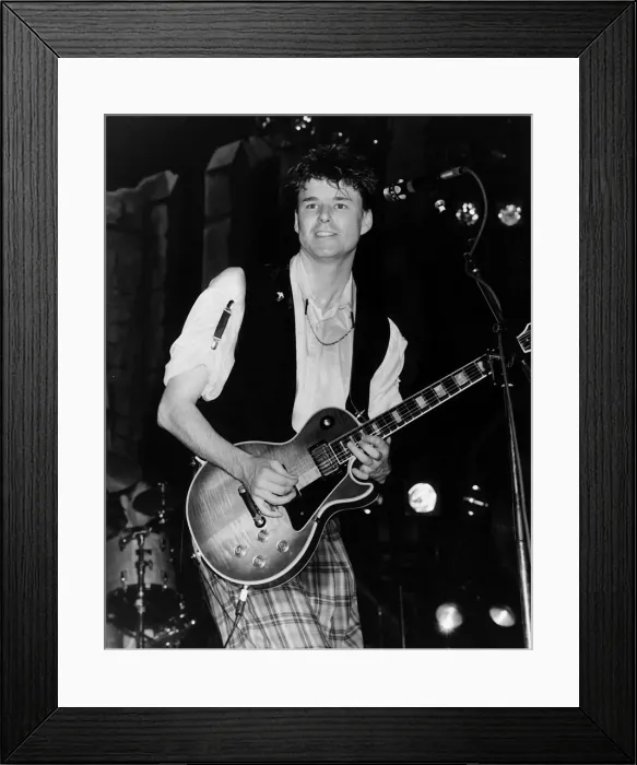 Framed Print : Stuart Adamson singer pop group Big Country on stage 1986 Framed Print : Stuart Adamson singer pop group Big Country on stage 1986
