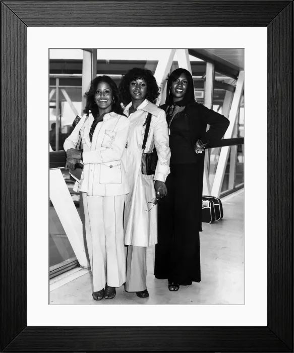 Framed Print : The Supremes Saturday 30th of August 1975 the pop group has just arrived at London Framed Print : The Supremes Saturday 30th of August 1975 the pop group has just arrived at London