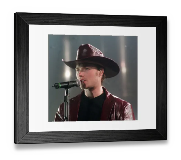 Framed Print : Ronan Keating Boyzone concert Glasgow May 1999