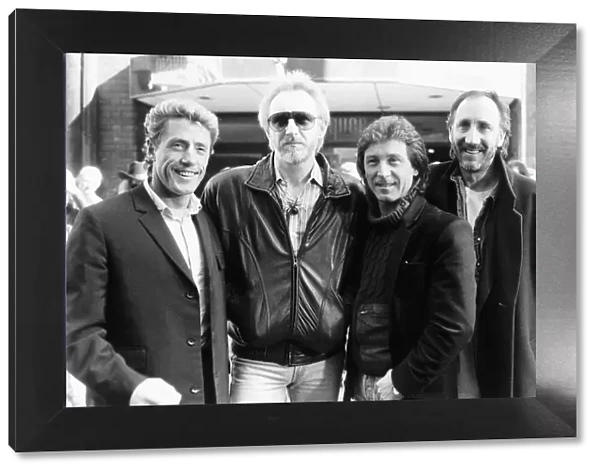 The Who pop group, circa 1980, The Who, Roger Daltrey, John Entwistle, Kenney Jones