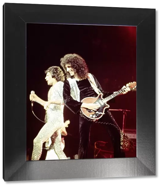 Queen Rock Group Freddie Mercury and Brian May Queen in concert June