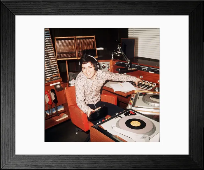 Framed Print : Tony Blackburn disc jockey 1976 Framed Print : Tony Blackburn disc jockey 1976