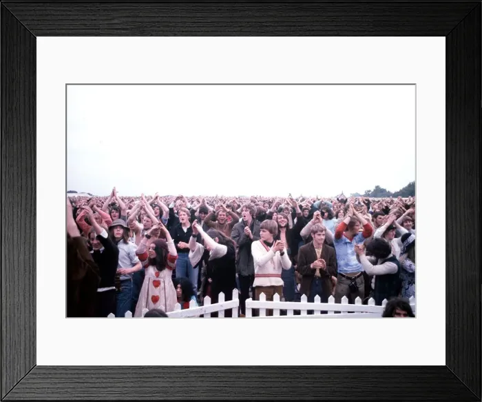 Framed Print : Isle of Wight pop festival circa 1970 Framed Print : Isle of Wight pop festival circa 1970