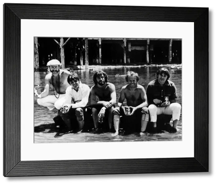 Framed Print : The Beach Boys American pop group circa 1975 Local Caption