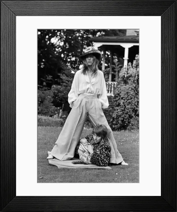 Framed Print : David Bowie, the pop star and song writer, whose wife Angie three weeks ago presented him Framed Print : David Bowie, the pop star and song writer, whose wife Angie three weeks ago presented him