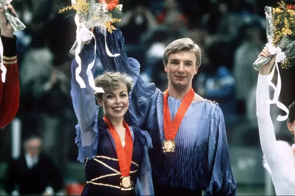 Jayne Torvill and Christopher Dean - Feb 1984 win The Gold Medal for Great Britain