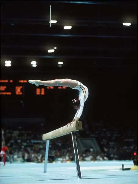 Olympic Games Moscow 1980 Gymnastics The Beam. Melita of Romania