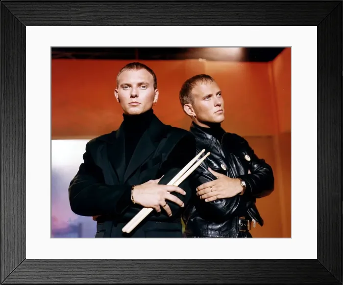 Framed Print : Matt and Luke Goss Bros pop group 1991 Framed Print : Matt and Luke Goss Bros pop group 1991
