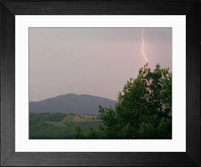 Framed Print : Weather Lightning Italy DBase