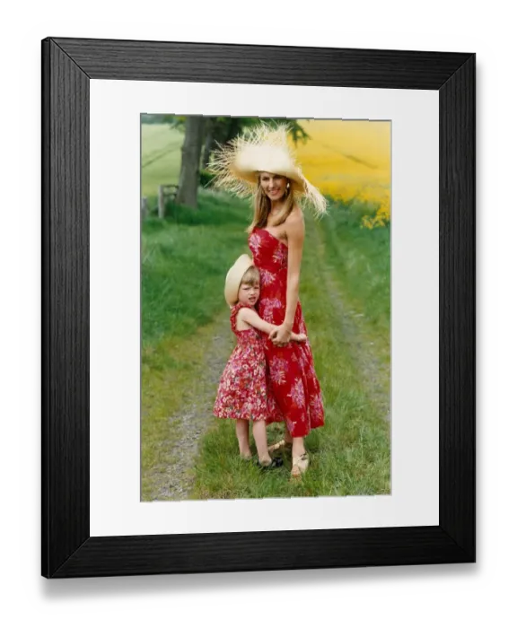 Framed Print : Laura Ashley Fashion July 1991 farmers wife Lorraine Brewster