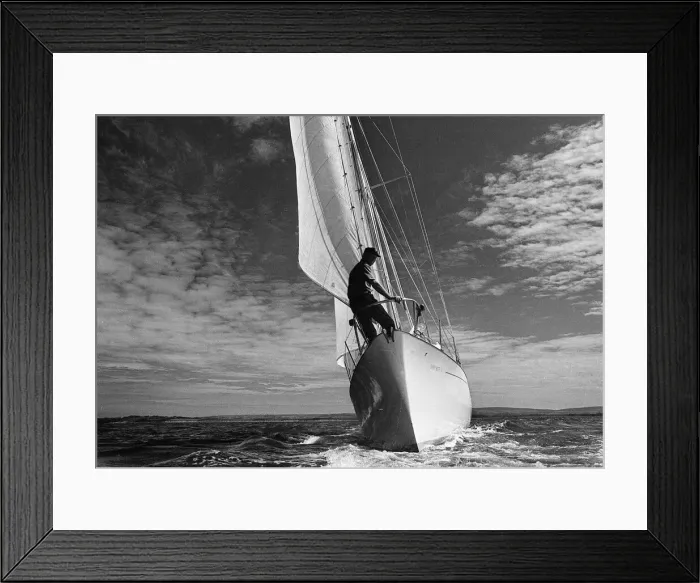 Framed Print : Francis Chichester on board his yacht Gypsy Moth IV, Wednesday 8th June 1966 Framed Print : Francis Chichester on board his yacht Gypsy Moth IV, Wednesday 8th June 1966