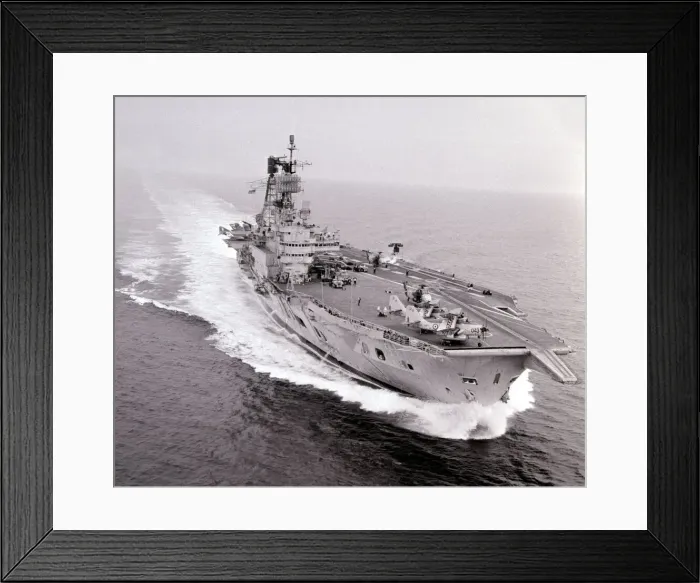 Framed Print : HMS Ark Royal in the English Channel after a 30 million pounds refit may 1970