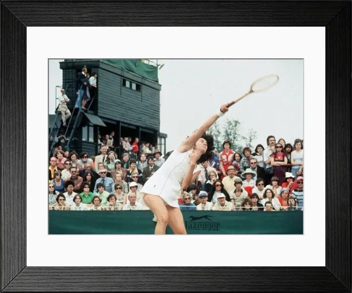 Framed Print : Virginia Wade tennis Wimbledon 1977 MSI Framed Print : Virginia Wade tennis Wimbledon 1977 MSI