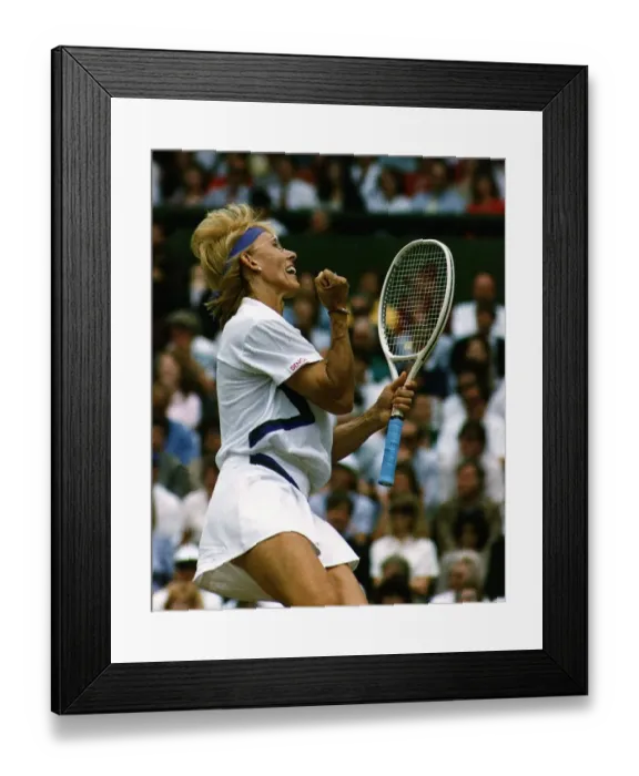 Framed Print : Martina Navratilova makes it to a record ninth singles win at Wimbledon dbase Framed Print : Martina Navratilova makes it to a record ninth singles win at Wimbledon dbase