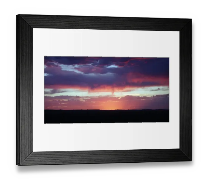 Framed Print : Sunset over Montana USA July 1999 Framed Print : Sunset over Montana USA July 1999