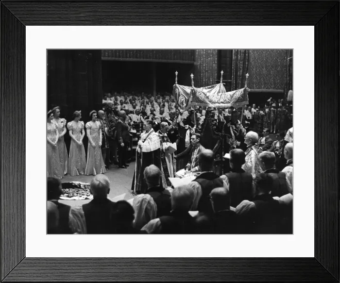 Framed Print : King George VI Coronation in 1937