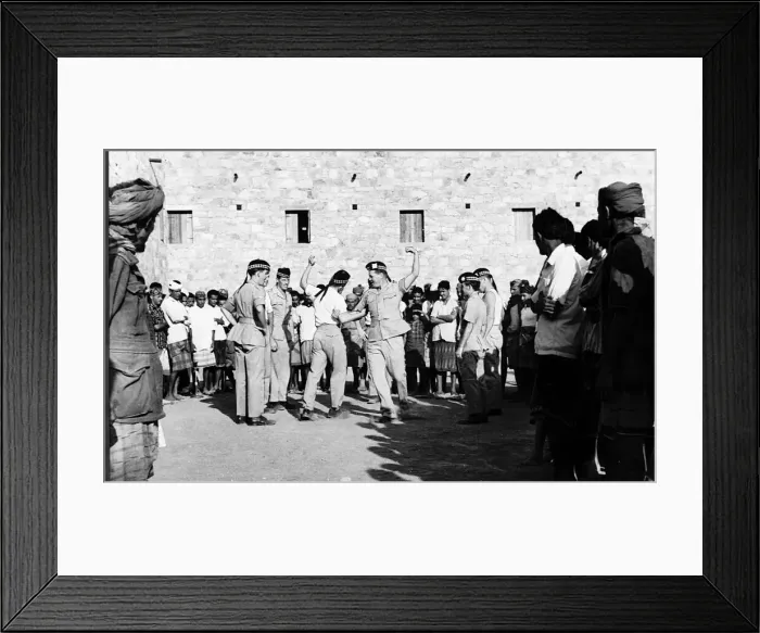 Framed Print : Kings Own Scottish Borderers KOSB highland fling during the conflict in Aden Framed Print : Kings Own Scottish Borderers KOSB highland fling during the conflict in Aden