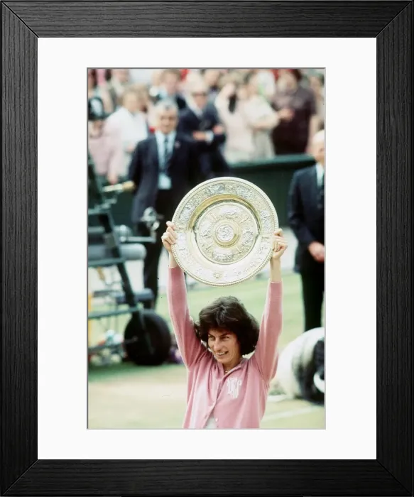 Framed Print : Virginia Wade tennis 1977 MSI Framed Print : Virginia Wade tennis 1977 MSI