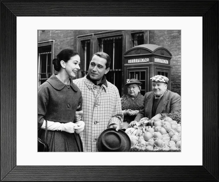 Framed Print : Perry Como American Singer with former Ballerina Margot Fonteyn