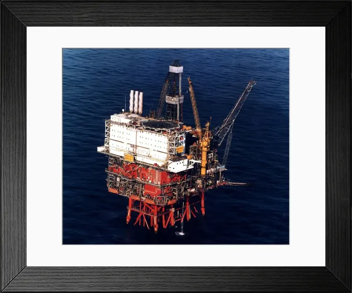 Framed Print : Beryl Bravo Oil rig in the North Sea