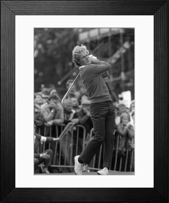 Framed Print : Bernard Langer in action during the Ryder Cup September 1985 Framed Print : Bernard Langer in action during the Ryder Cup September 1985