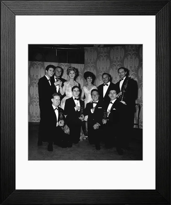 Framed Print : Recipients of Ivor Novello awards include Cliff Richard Helen Shapiro Matt Munro Anthony
