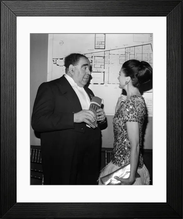Framed Print : Margot Fonteyn talks with Lord Goodman 22  /  3  /  68 RY2823 Reed Box
