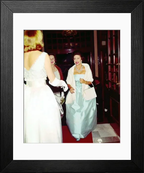 Framed Print : Princess Margaret Oct 1963 at a Gala Preview at strand of Framed Print : Princess Margaret Oct 1963 at a Gala Preview at strand of