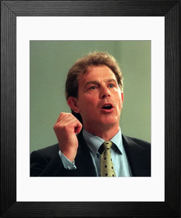 Framed Print : Tony Blair Labour Leader MP addressing the Labour Party Conference 1995 Framed Print : Tony Blair Labour Leader MP addressing the Labour Party Conference 1995