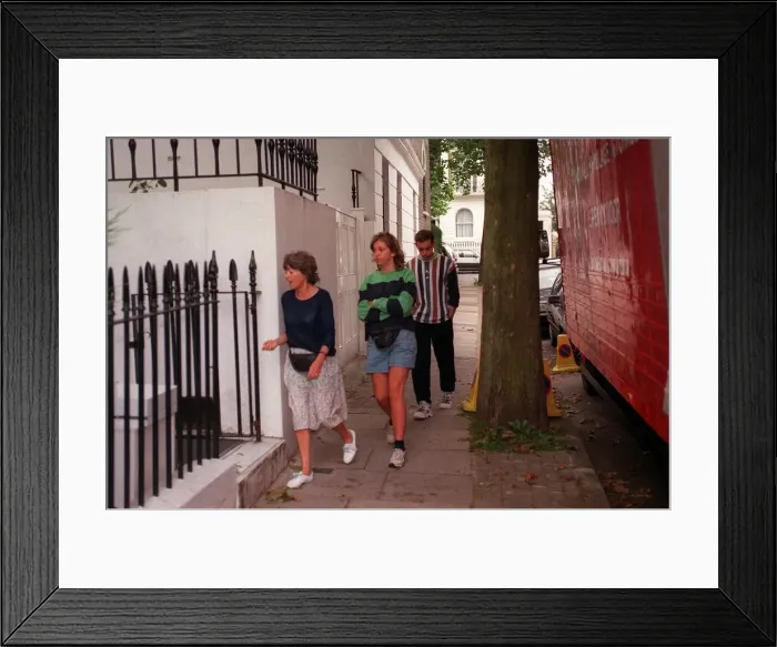 Framed Print : Rosalind Mark July 1997 Nanny to Children of Tony Blair PM Pictured with mother