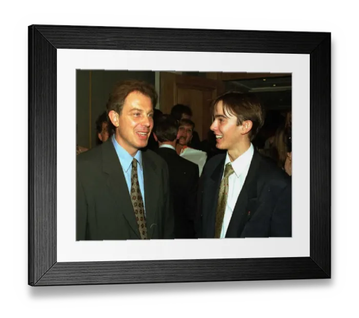 Framed Print : Tony Blair Labour Leader MP at the Grand Hotel Daily Mirror Reception meeting 17 year old Framed Print : Tony Blair Labour Leader MP at the Grand Hotel Daily Mirror Reception meeting 17 year old