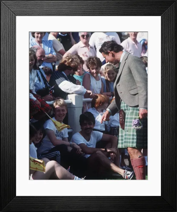 Framed Print : Prince Charles at Rothesay Highland Games Scotland August 1987 Framed Print : Prince Charles at Rothesay Highland Games Scotland August 1987