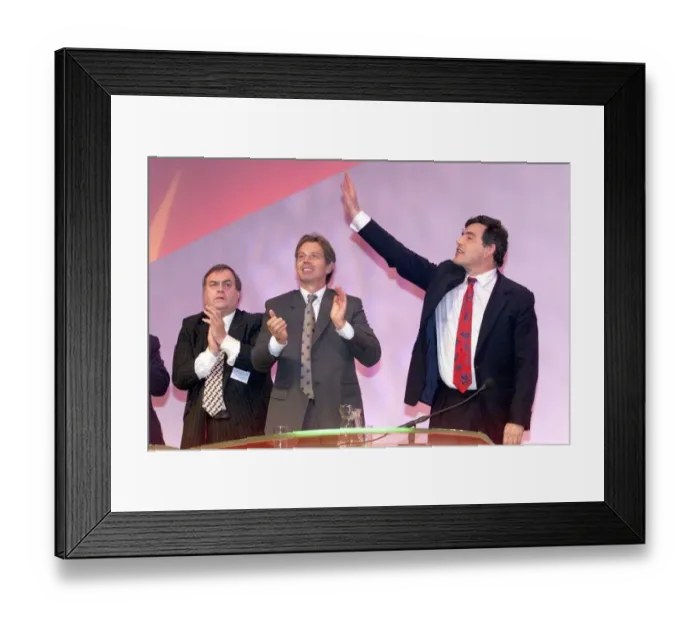 Framed Print : Gordon Brown gets a standing ovation Sept 1999 at the Labour party conference Framed Print : Gordon Brown gets a standing ovation Sept 1999 at the Labour party conference